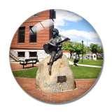 USA America Sevierville Statue 3D Fridge Magnet Crystal Glass