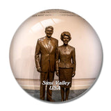 USA America Simi Valley Presidential Library and Museum 3D Fridge Magnet Crystal Glass
