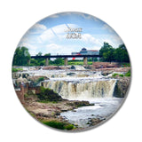 USA America Sioux Falls Park 3D Fridge Magnet Crystal Glass
