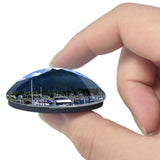 USA America Sitka Crescent Harbor 3D Fridge Magnet Crystal Glass