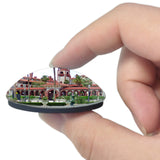 USA America St Augustine Florida Flagler College 3D Fridge Magnet Crystal Glass
