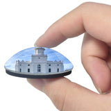 USA America St. George Temple 3D Fridge Magnet Crystal Glass