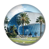 USA America St.Petersburg The Dali Museum 3D Fridge Magnet Crystal Glass