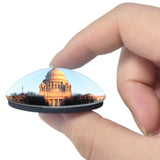 USA America State House Providence 3D Fridge Magnet Crystal Glass