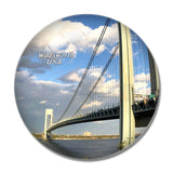 USA America Staten Island Fort Wadsworth 3D Fridge Magnet Crystal Glass