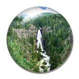 USA America Steamboat Springs Fish Creek Falls 3D Fridge Magnet Crystal Glass