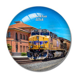 USA America Stockton California 3D Fridge Magnet Crystal Glass