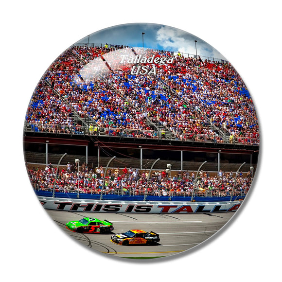 USA America Talladega Alabama Speedway 3D Fridge Magnet Crystal Glass