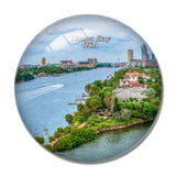 USA America Tampa Bay Florida 3D Fridge Magnet Crystal Glass