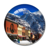USA America Telluride Colorado Town 3D Fridge Magnet Crystal Glass