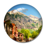 USA America Telluride Town 3D Fridge Magnet Crystal Glass