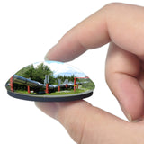 USA America Valdez Alaska Pipeline 3D Fridge Magnet Crystal Glass