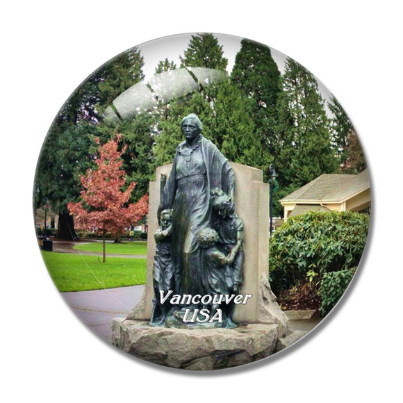 USA America Vancouver Esther Short Park 3D Fridge Magnet Crystal Glass
