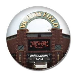 USA America Victory Field Indianapolis 3D Fridge Magnet Crystal Glass