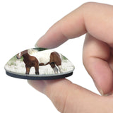 USA America Virginia Beach Horse 3D Fridge Magnet Crystal Glass