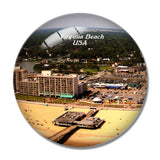 USA America Virginia Beach 3D Fridge Magnet Crystal Glass
