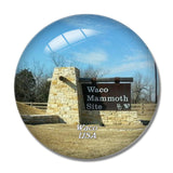 USA America Waco Monument 3D Fridge Magnet Crystal Glass