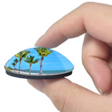 USA America West Palm Beach 3D Fridge Magnet Crystal Glass