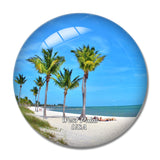 USA America West Palm Beach 3D Fridge Magnet Crystal Glass