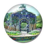 USA America Wilmington Airlie Gardens 3D Fridge Magnet Crystal Glass