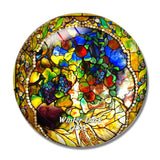 USA America Winter Park Museum 3D Fridge Magnet Crystal Glass