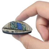 USA America Worcester Art Museum 3D Fridge Magnet Crystal Glass