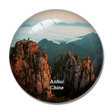 China Anhui Huangshan 3D Fridge Magnet Crystal Glass