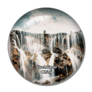 China Jiuzhaigou 3D Fridge Magnet Crystal Glass