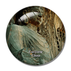 China Longmen Grottoes Luoyang 3D Fridge Magnet Crystal Glass