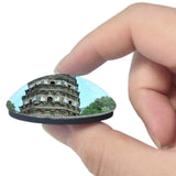 China Suzhou Tiger Hill 3D Fridge Magnet Crystal Glass