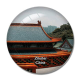 China Zhuhai Yuanming New Garden 3D Fridge Magnet Crystal Glass