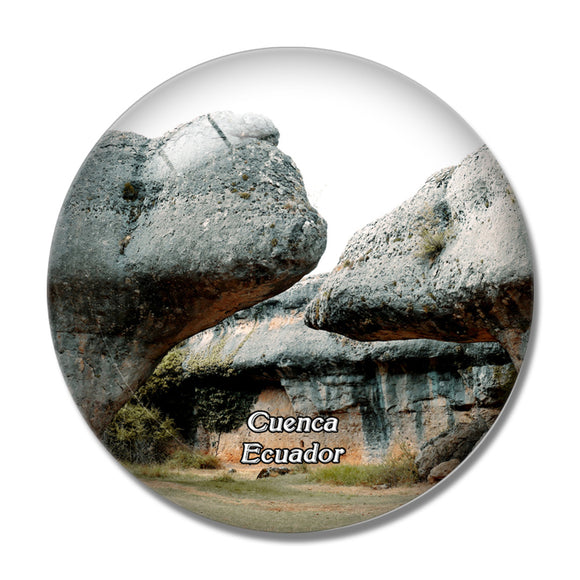 Ecuador The Ciudad Encantada  Magically Cuenca 3D Fridge Magnet Crystal Glass