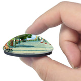 Italy Agropoli 3D Fridge Magnet Crystal Glass