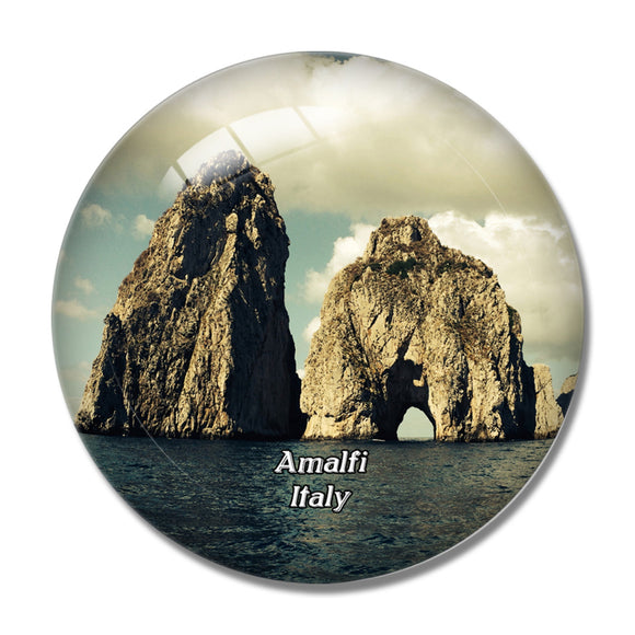 Italy Amalfi Capri 3D Fridge Magnet Crystal Glass