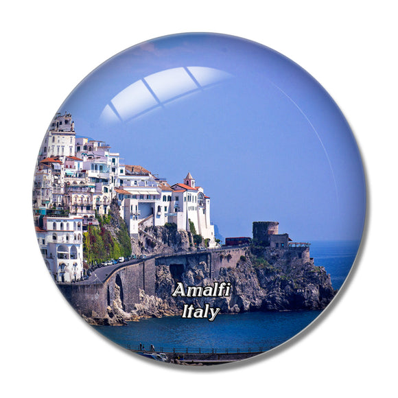 Italy Amalfi Coast Cliff 3D Fridge Magnet Crystal Glass