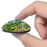 Italy Anacapri Seggiovia Monte Solaro 3D Fridge Magnet Crystal Glass