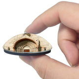 Italy Ancona Cathedral San Ciriaco 3D Fridge Magnet Crystal Glass