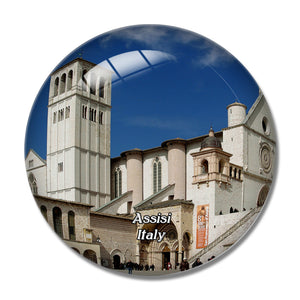 Italy Assisi Francis Church 3D Fridge Magnet Crystal Glass