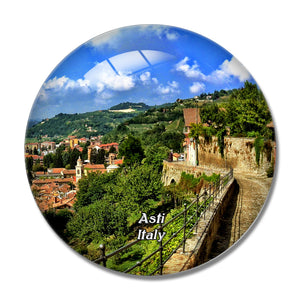 Italy Asti 3D Fridge Magnet Crystal Glass