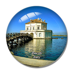 Italy Bacoli 3D Fridge Magnet Crystal Glass