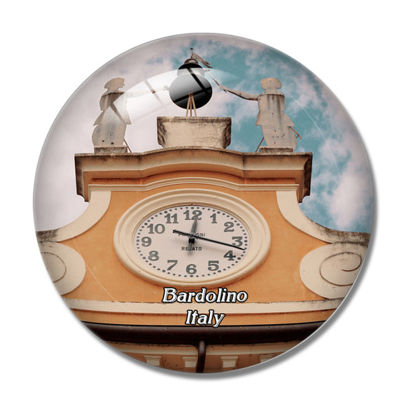 Italy Bardolino Clock Tower 3D Fridge Magnet Crystal Glass