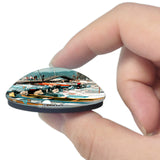 Italy Bardolino Garda Boats 3D Fridge Magnet Crystal Glass