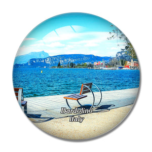 Italy Bardolino Lago Di Garda 3D Fridge Magnet Crystal Glass