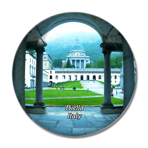 Italy Biella 3D Fridge Magnet Crystal Glass