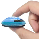 Italy Cagliari Poetto Beach Sardinia 3D Fridge Magnet Crystal Glass