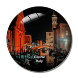 Italy Caorle Veneto Church Bridge 3D Fridge Magnet Crystal Glass