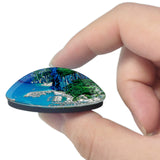 Italy Capri Island Sea Coast 3D Fridge Magnet Crystal Glass