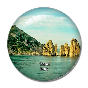 Italy Capri Sea Rocks 3D Fridge Magnet Crystal Glass