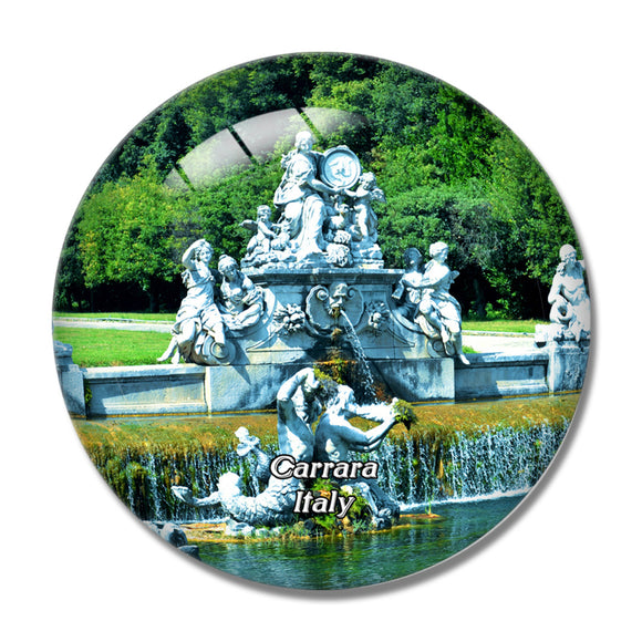 Italy Caserta The Royal Palace Fountains 3D Fridge Magnet Crystal Glass