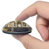 Italy Cassino Abbey 3D Fridge Magnet Crystal Glass